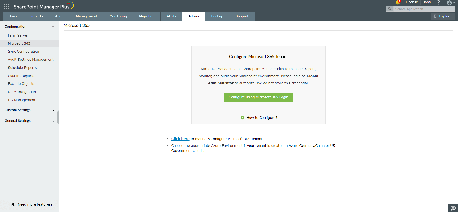 Adding Microsoft 365 SharePoint tenant