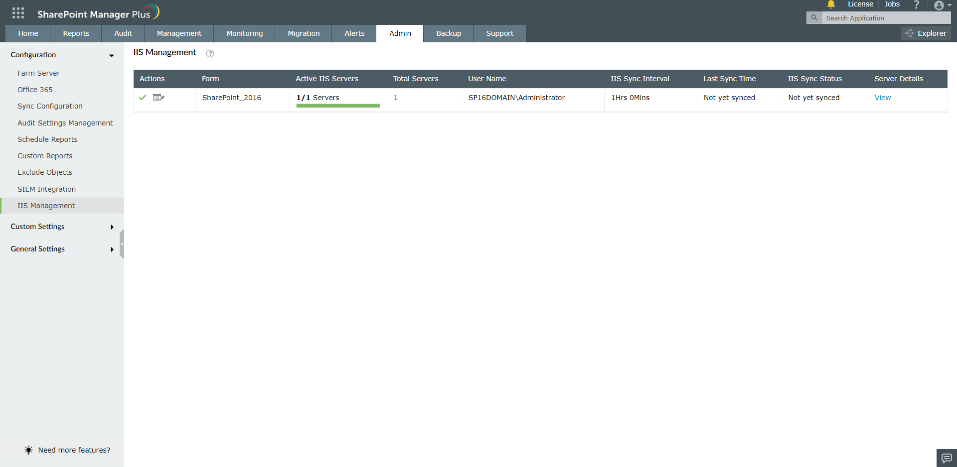 IIS Management